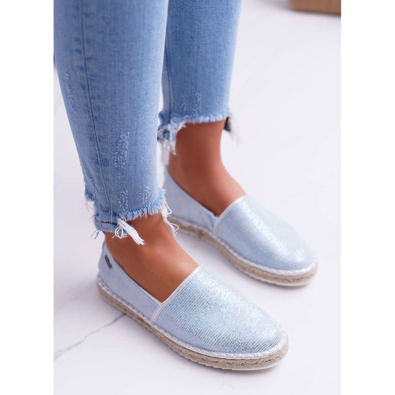 Espadrillas Donna Big Star Suola Intrecciata Blu DD274767 2