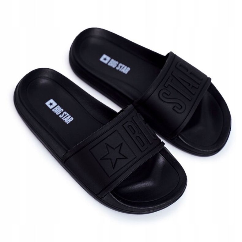Pantofole nere per bambini e ragazzi Big Star DD374157 nero 1