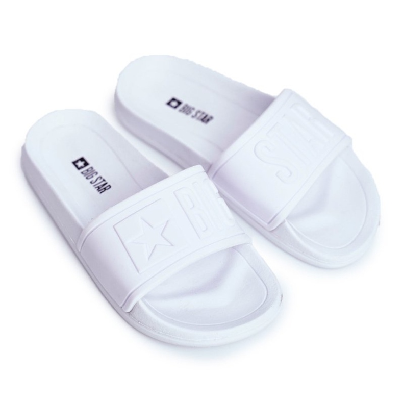 Pantofole per bambini Big Star bianche DD374154 bianca 2