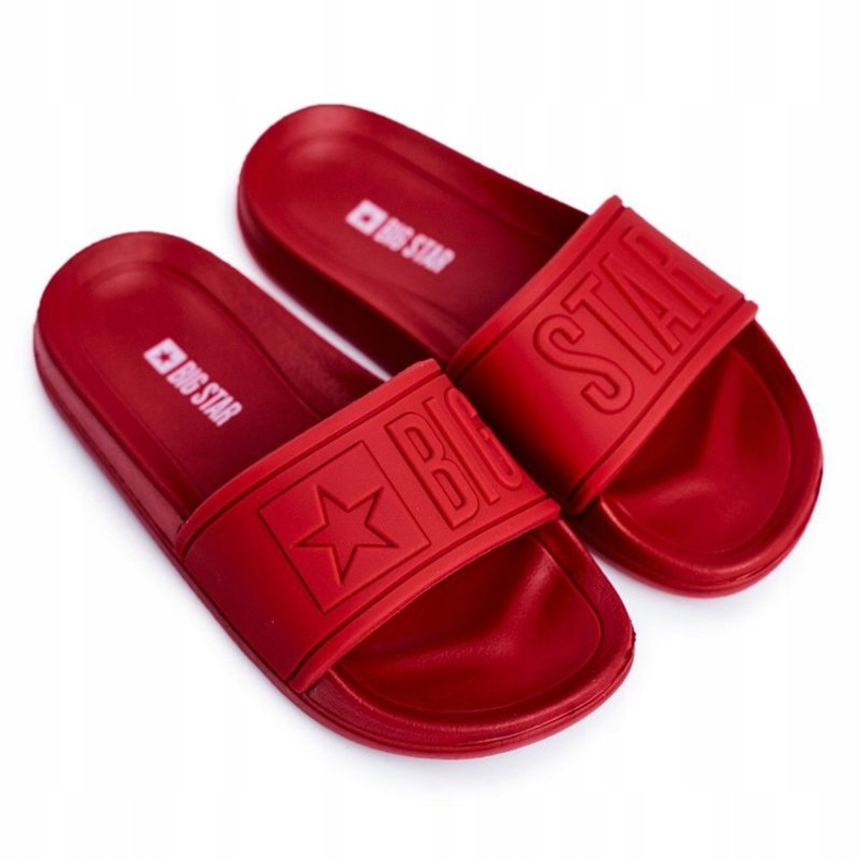 Pantofole per bambini Big Star rosse DD374156 rosso 1