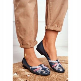 Ballerine da donna Maciejka Pelle Blu Navy 01358 1