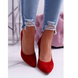 Tacchi a spillo da donna Laura Messi 1727 Pelle scamosciata Red Valentine rosso 2