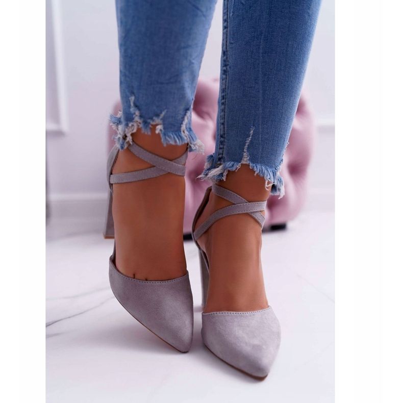 PS1 Décolleté Da Donna Con Tacco In Spitz Grey High Traffic grigio 2
