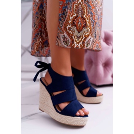 BUGO Sandali da donna con zeppa Yenga Wedge blu navy 1