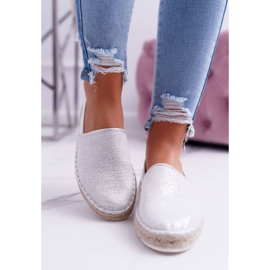 Espadrillas da donna Big Star Braided Sole Argento DD274770 grigio 2