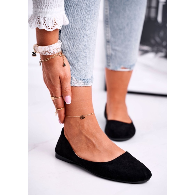 EVE Ballerinas in pelle scamosciata femminile 9BL02-1031 Lasota nera nero 1