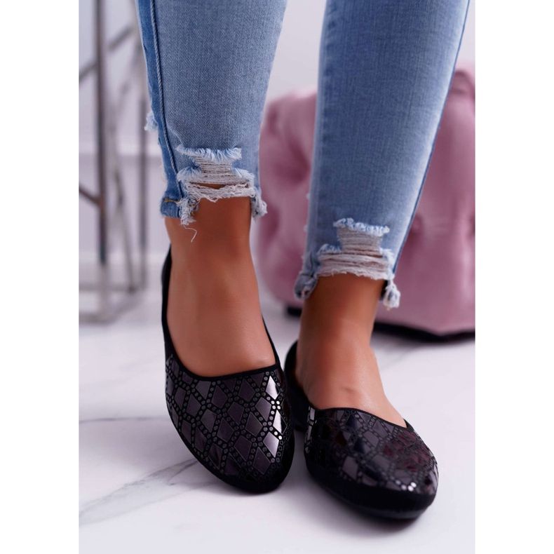 EVE Ballerine Merante Nere Scamosciate da Donna nero 2