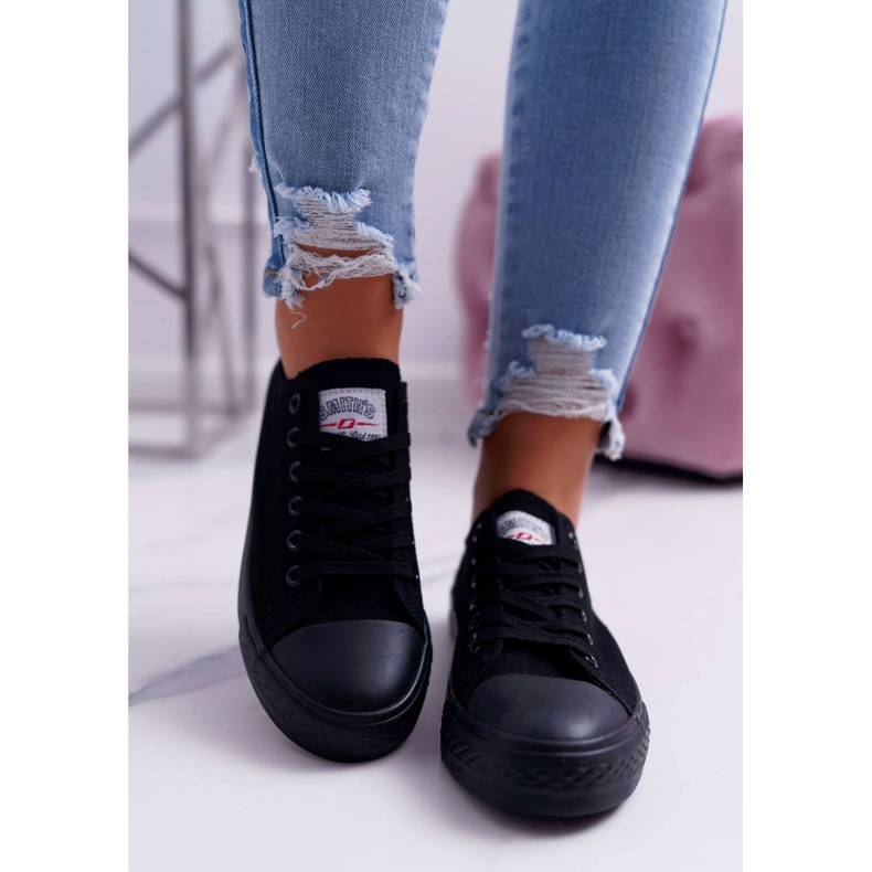 Sneakers basse da donna nere Smith's nero 2