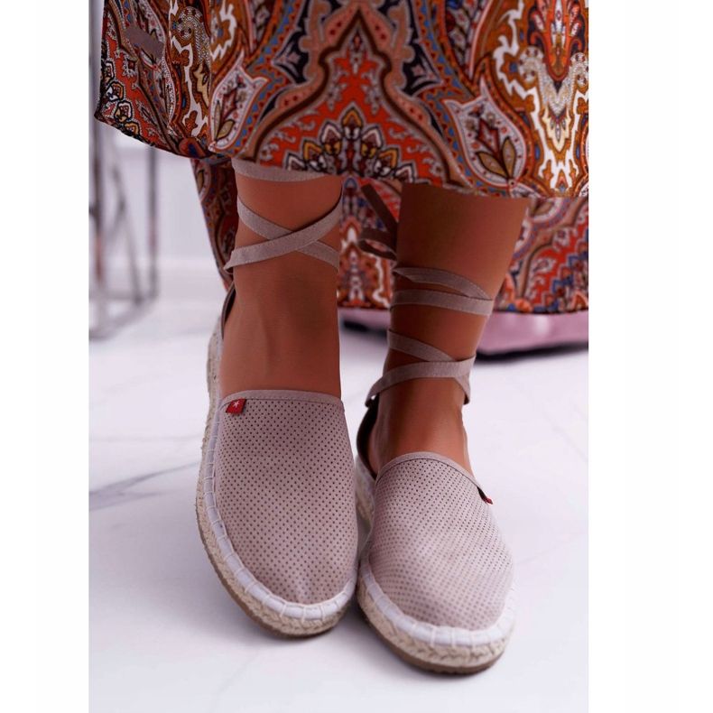 Espadrillas da donna Big Star su piattaforma beige DD274A193 2