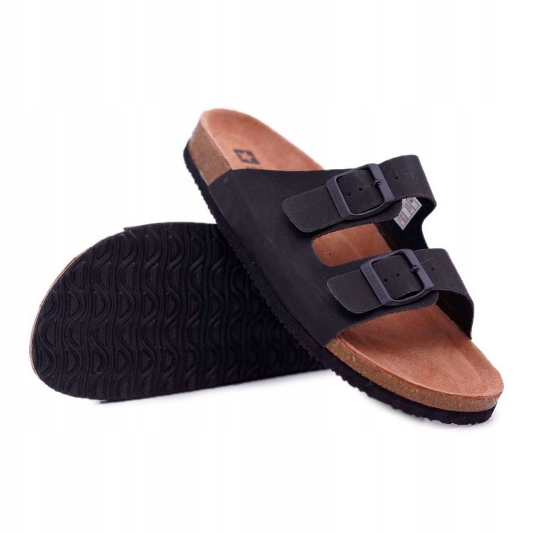 Ciabatte Da Uomo Con Fibbie Big Star Nere DD174605 nero 1