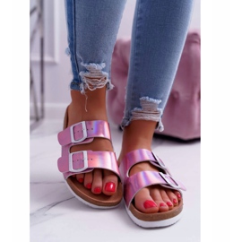 Pantofole da donna viola Big Star DD274136 2