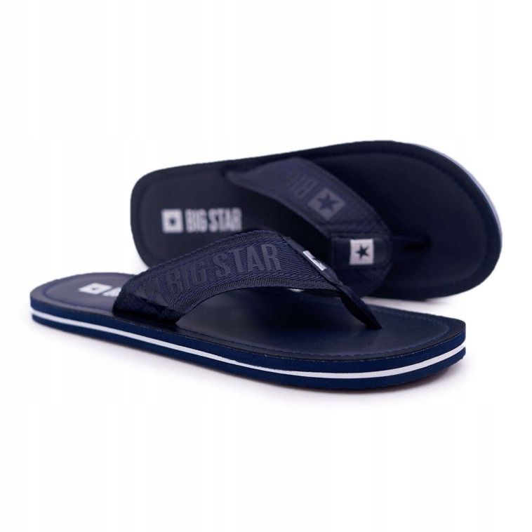 Pantofole da uomo Infradito Big Star Navy Blue DD174676 blu navy 1