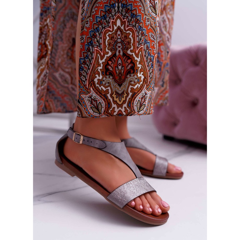Sandali Bassi da Donna Sergio Leone SK020 Grigio Magra 1