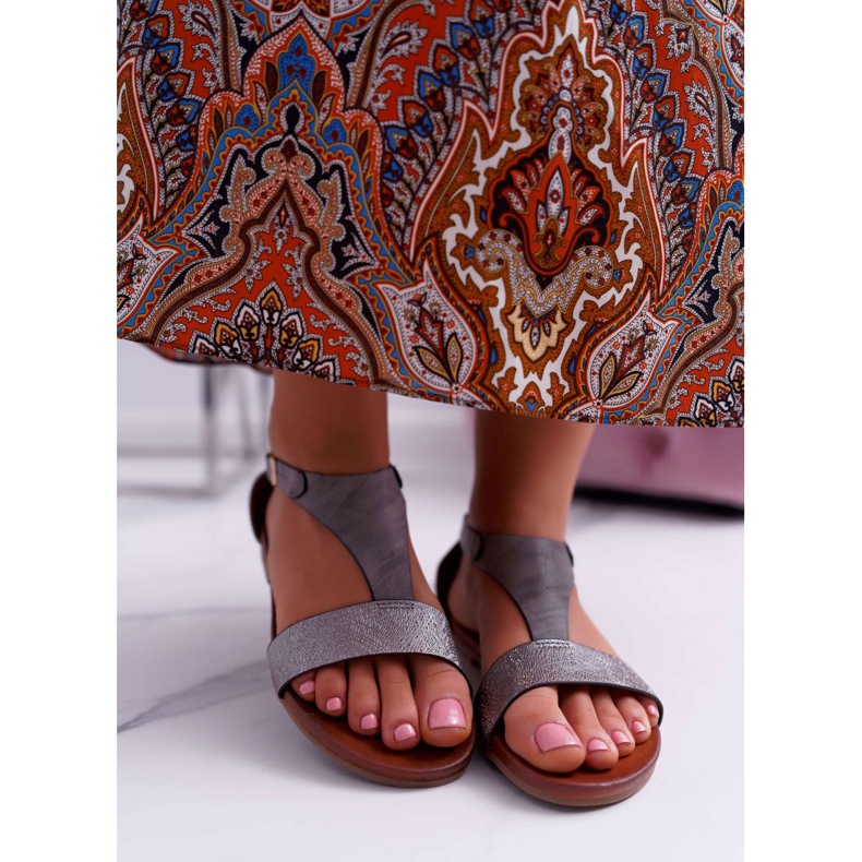 Sandali Bassi da Donna Sergio Leone SK020 Grigio Magra 2