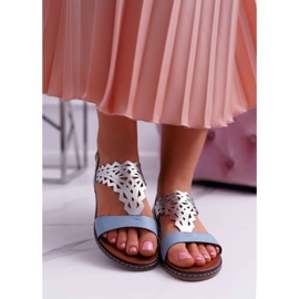 Sandali Bassi da Donna Sergio Leone SK011 Blu Lirielle 2