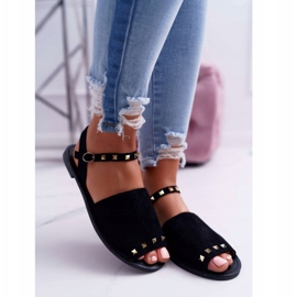 Sandali Donna Lu Boo Scamosciato Nero Silena 2