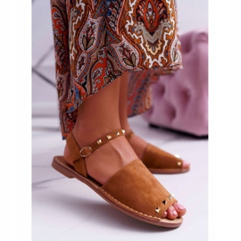 Sandali Donna Lu Boo Camoscio Cammello Silena marrone 1