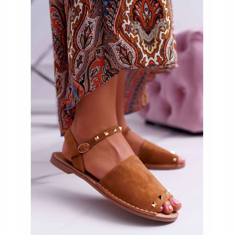 Sandali Donna Lu Boo Camoscio Cammello Silena marrone 1