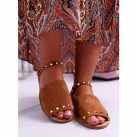 Sandali Donna Lu Boo Camoscio Cammello Silena marrone 2