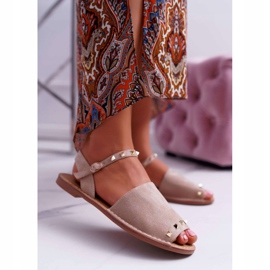 Sandali Donna Lu Boo Camoscio Beige Silena 1