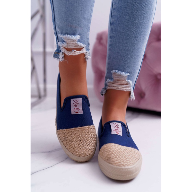 Espadrillas da donna Cross Jeans Blu Navy DD2R4046 2