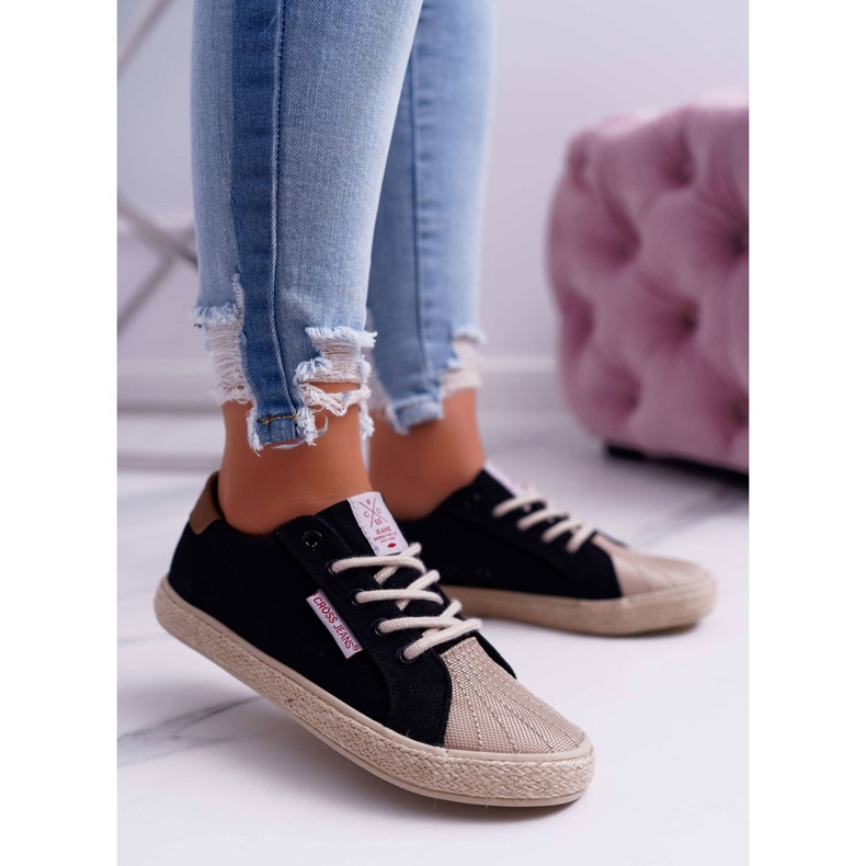 Sneakers Donna Cross Jeans Nere DD2R4093 nero 1