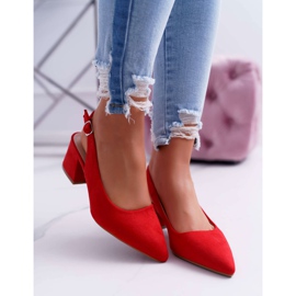 Décolleté con tacco da donna in Spitz Red Contrail rosso 2