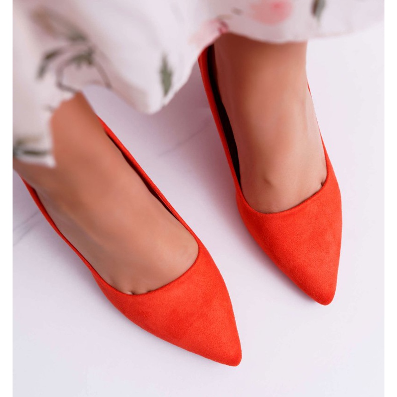 SEA Décolleté con tacco da donna in camoscio arancione Neshka arancia 2