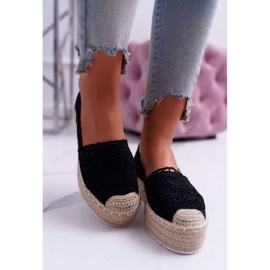 Espadrillas da donna in pizzo nero Lovely Haven 2