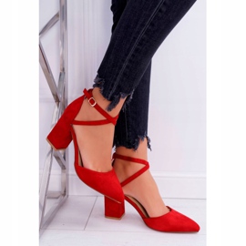 PS1 Décolleté Da Donna Con Tacco In Spitz Rosso Traffico 2