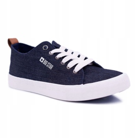 Sneakers da uomo Big Star Classic Jeans Navy Blue DD174164 blu navy 1