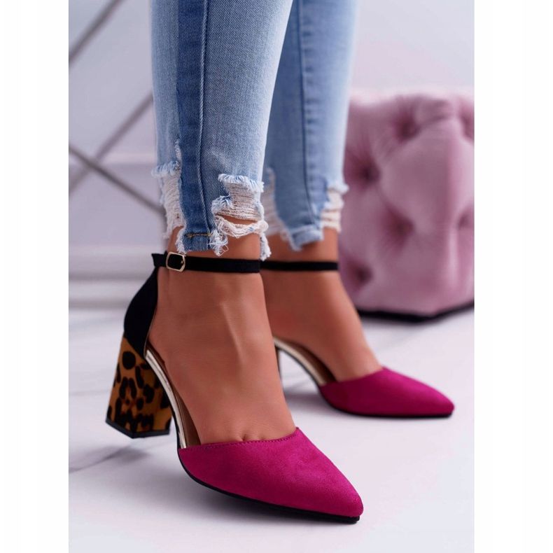 PS1 Décolleté Con Tacco Donna Leopard Fucsia Ferri marrone nero rosa multicolore 1