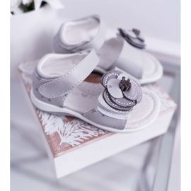 EVE Sandali Da Bambina Con Velcro Per Bambina Grey Flamenco grigio 2