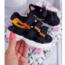 FRROCK Sandali Da Bambino Con Velcro Per Bambina Bambino Nero Kimmi 1