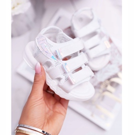 FRROCK Sandali Bambina Con Velcro Bambina Kimmi White Bianco 1