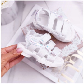 FRROCK Sandali Bambina Con Velcro Bambina Kimmi White Bianco bianca 2