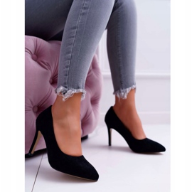 EVE Tacchi A Spillo Da Donna In Pelle Scamosciata In Spitz Nero Kiss Me 2