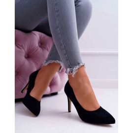 EVE Tacchi A Spillo Da Donna In Pelle Scamosciata In Spitz Nero Kiss Me 1