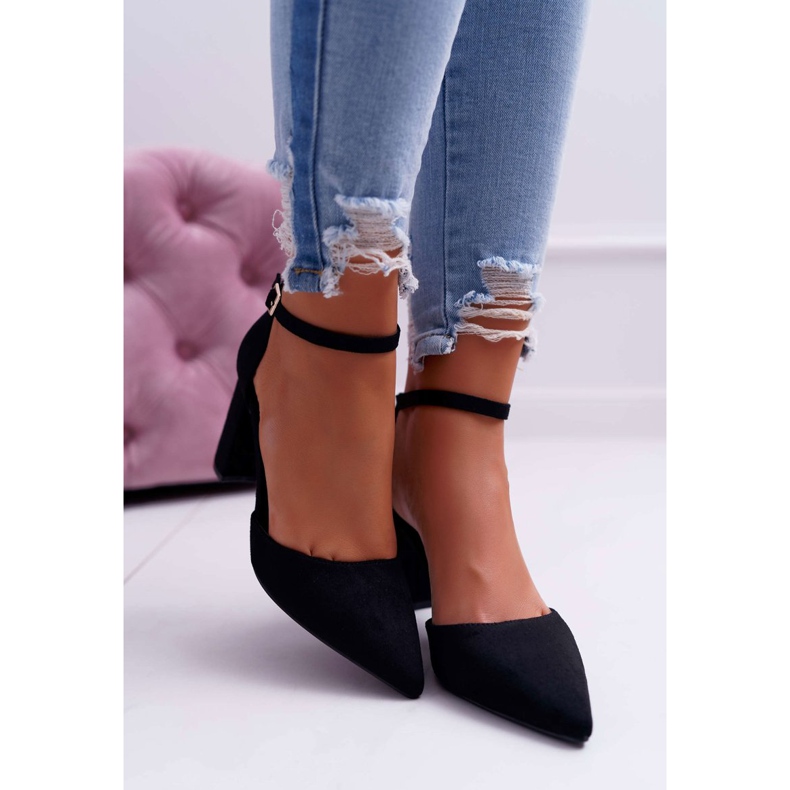 FRBS Décolleté Con Tacco Donna Nere Grette nero 2