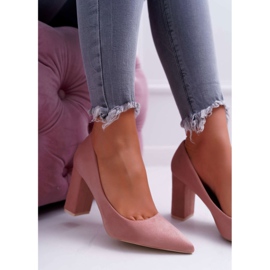 BUGO Décolleté Con Tacco Donna Camoscio Rosa Clarina 2