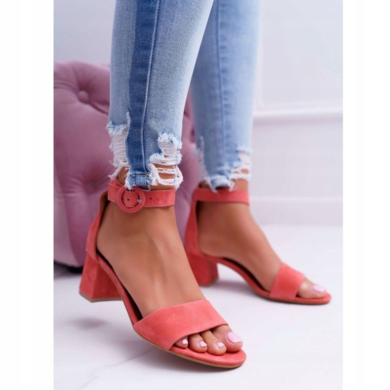 Sandali Donna Maciejka Pelle Scamosciata Rosa 04141-15/00-5 2