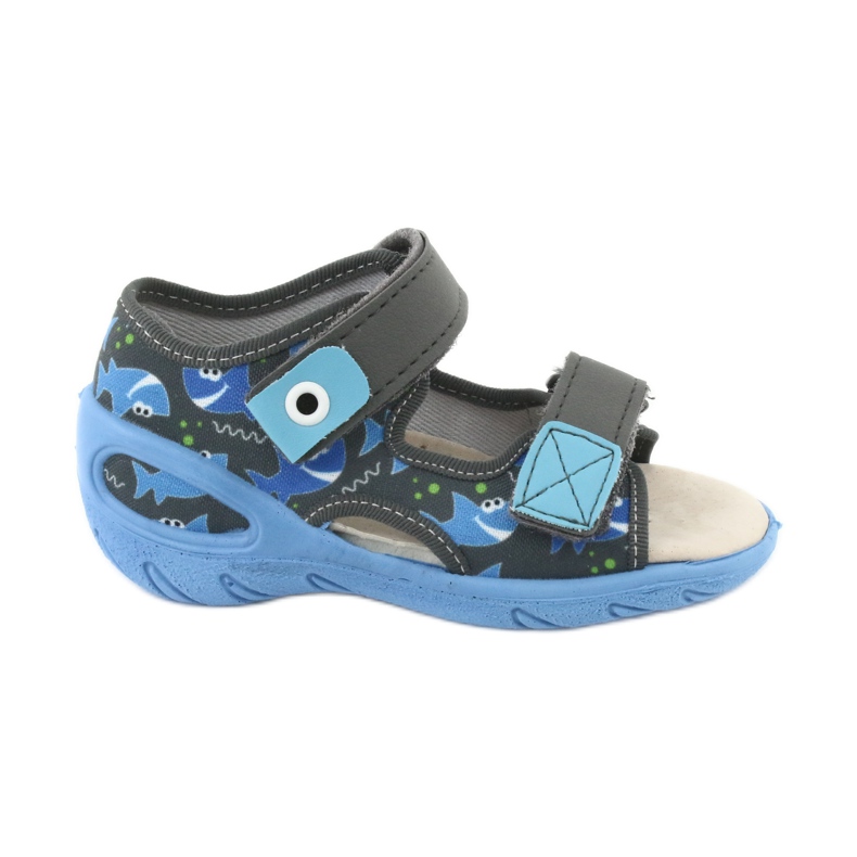 Scarpe per bambini Befado pu 065P128 blu grigio 2