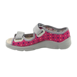 Scarpe per bambini Befado 869X138 rosa grigio 2