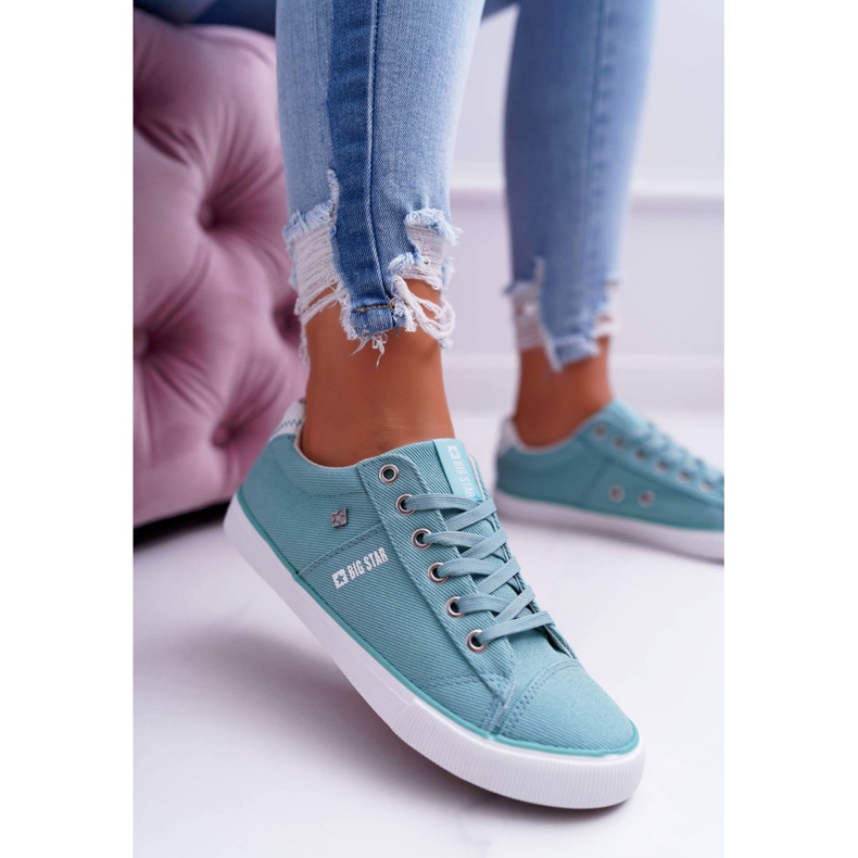 Sneakers da donna Big Star Mint DD274351 verde 1