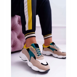 NFR Scarpe Sportive Donna Camoscio Verde Giallo Lollipop multicolore 2
