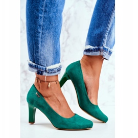 Sergio Leone Décolleté Donna Camoscio Verde Orsola 2