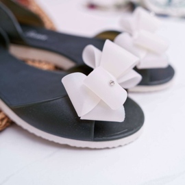 Ballerine in gomma Meliski Bows Green Candy verde 2