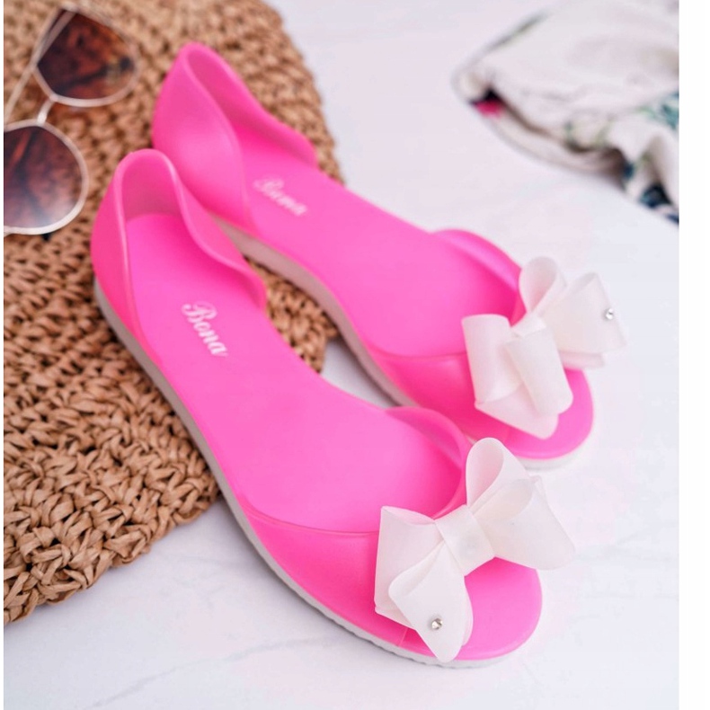 Ballerine in gomma Meliski Bows Pink Candy rosa 1