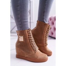 Sneakers Donna Lu Boo Scamosciato Traforato Cammello Clamma marrone 2
