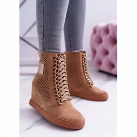Sneakers Donna Lu Boo Scamosciato Traforato Cammello Clamma marrone 1